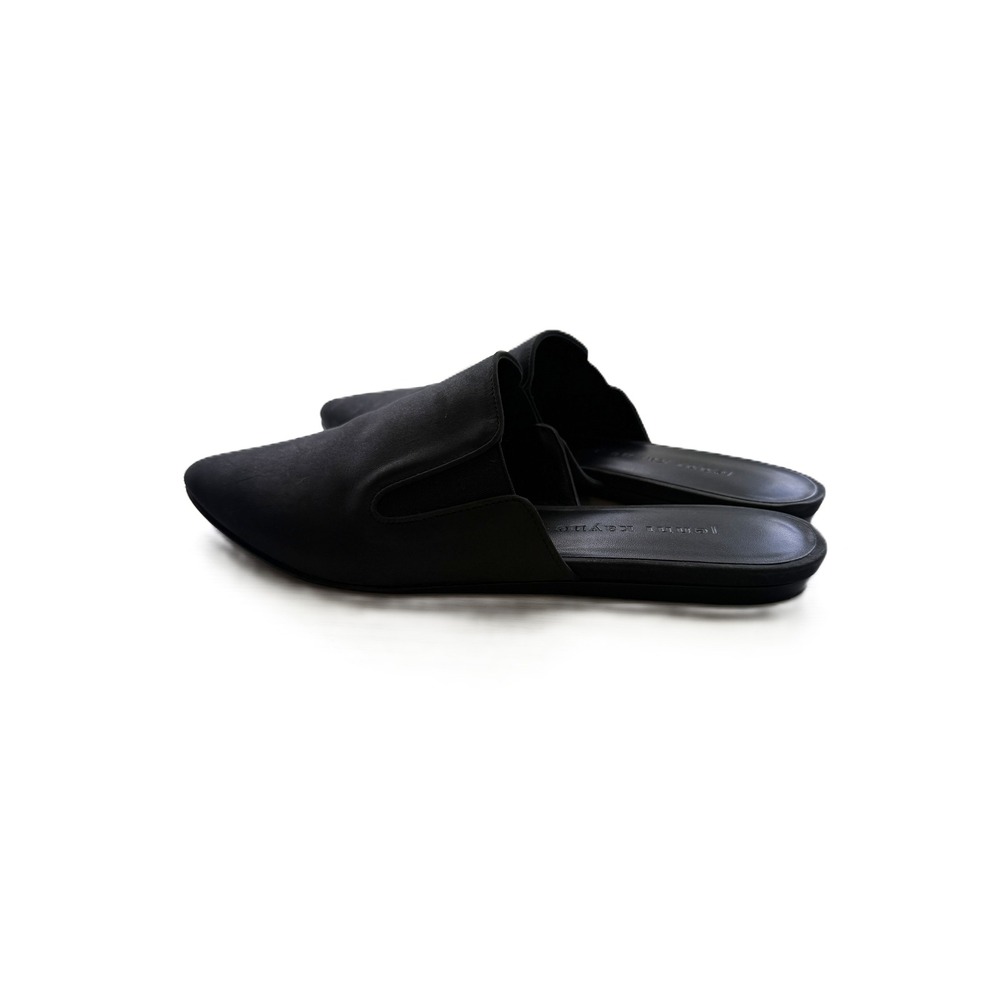 Jenni Kayne Pointed Toe Leather Mule Flats Black Size 36 5 - Picture 3 of 8